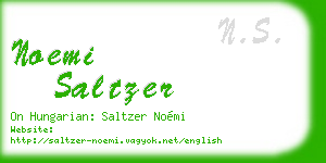 noemi saltzer business card